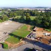 The all weather pitch and car park take shape