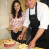 Aaron and Miss Kerby taste the Year 5 entries